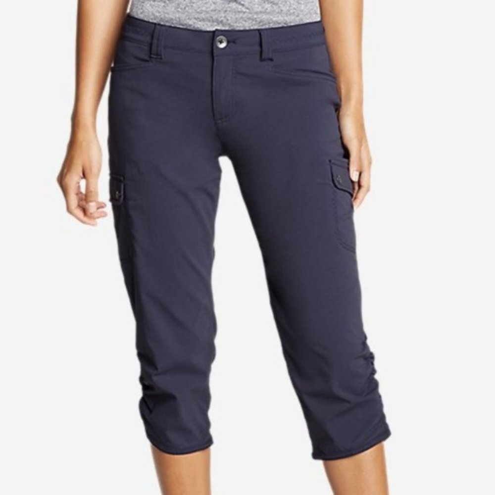 NWOT Eddie Bauer Horizon Navy Outdoor Capri Pant Women Size 2